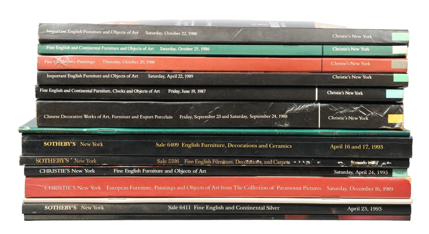 Fourteen Sotheby's and Christie's