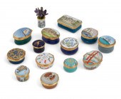FOURTEEN STAFFORDSHIRE ENAMEL