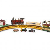 Fourteen Train-Related Toys an
