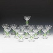 FOURTEEN VENETIAN GLASS CHAMPA