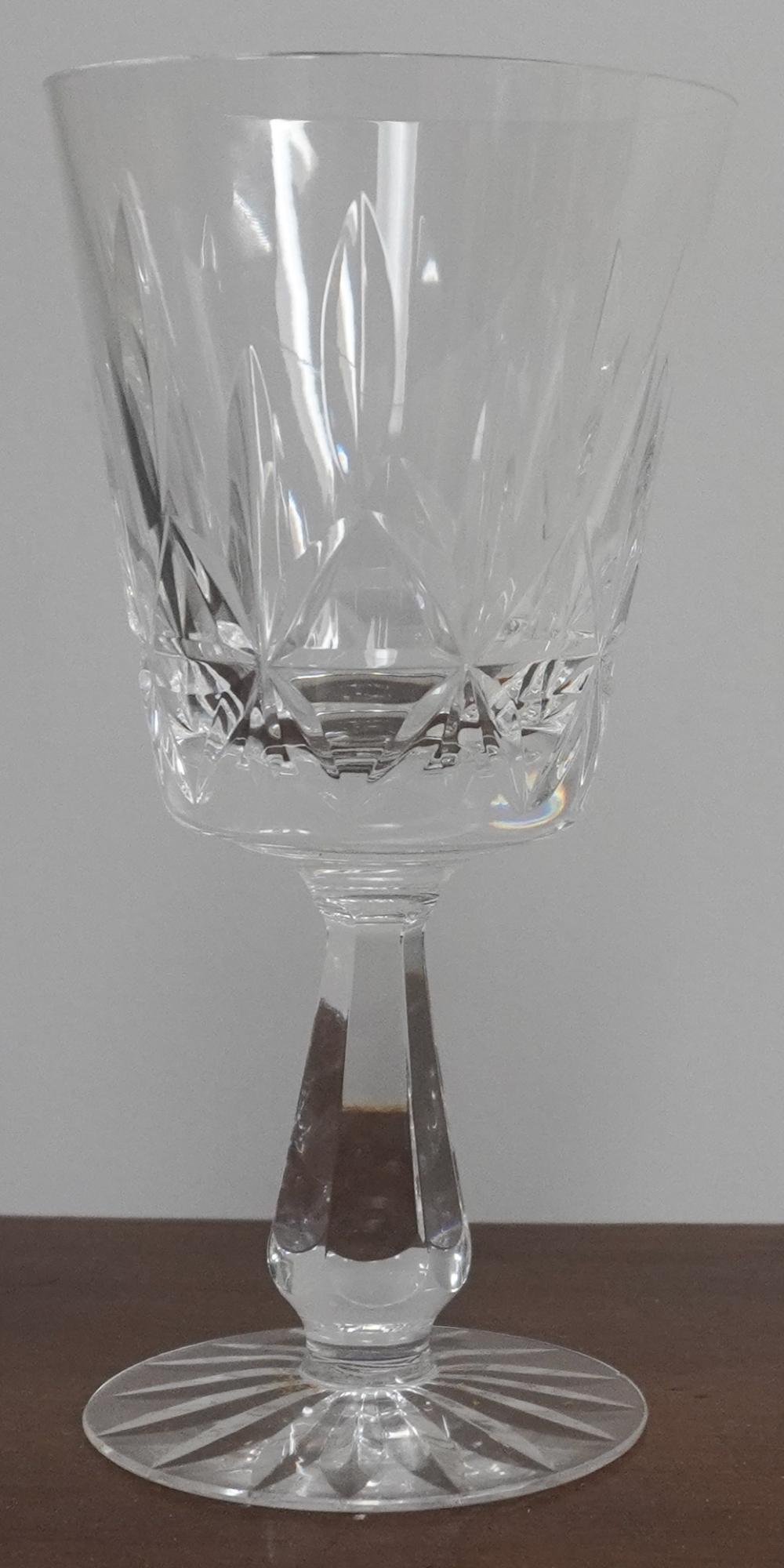FOURTEEN WATERFORD CUT CRYSTAL STEM