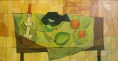FOWLER Mel. Oil on Board Cubis