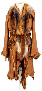 FOX FUR FULL-LENGTH COAT Fox F