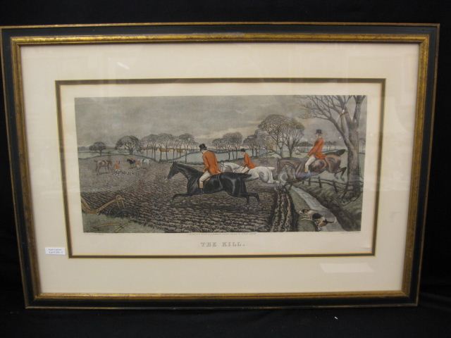 Fox Hunt Lithograph ''The Kill''