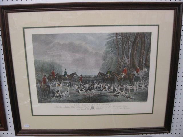 Fox Hunt Lithograph ''The Meet at