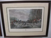 Fox Hunt Lithograph ''The Meet