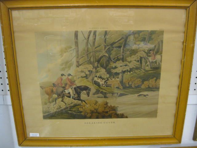 Fox Hunt Print ''Breaking Cover''