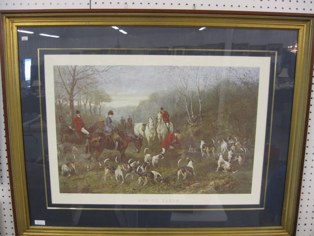 Fox Hunt Print ''Run to Earth''