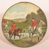 FOX HUNT SCENE FLUE COVER.Fox