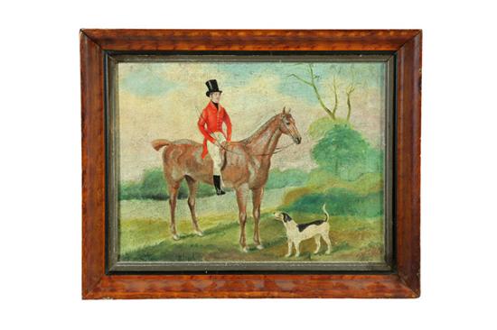 FOX HUNTER AND DOG. (EUROPEAN