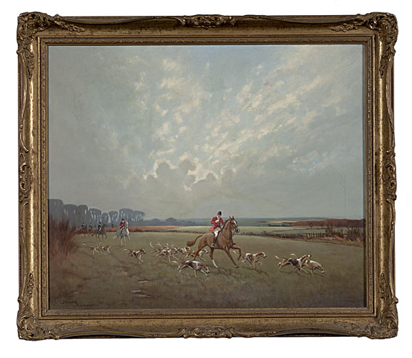 Fox Hunting Scene by Ninetta