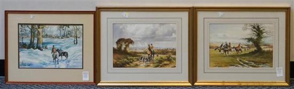 FOX HUNTING SCENES, THREE