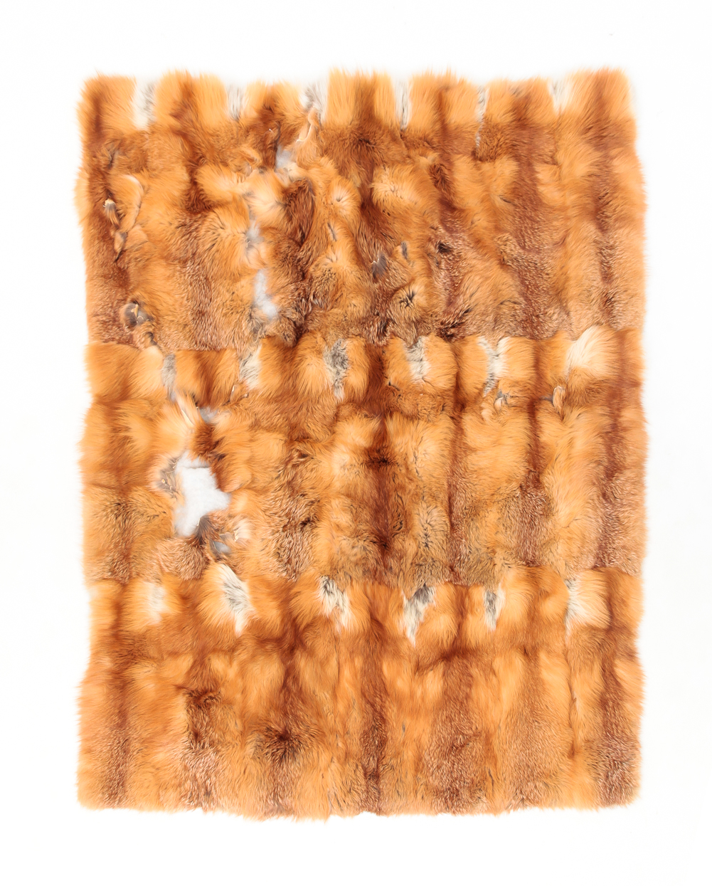 FOX THROW BLANKET. Second half 20th