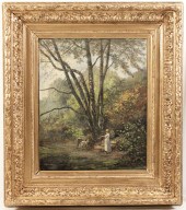 F.PIERDON, 19TH C. O/C OF YOUN