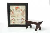 FRAKTUR AND FOOTSTOOL.  Americ