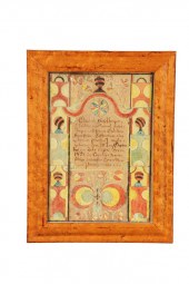 FRAKTUR ATTRIBUTED TO SAMUEL B
