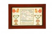 FRAKTUR BIRTH CERTIFICATE.  Pr