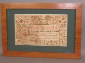 FRAKTUR BIRTH RECORD ATTRIBUTE