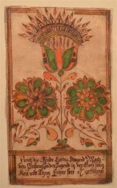 FRAKTUR BOOKPLATE ATTR. TO JOH