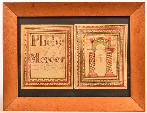 FRAKTUR BOOKPLATES INSCRIBED FOR