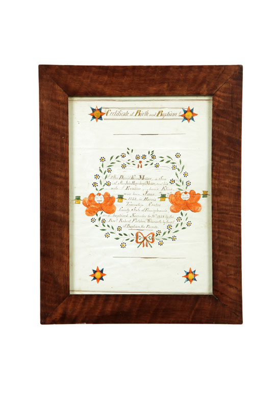 FRAKTUR BY REV. HENRY YOUNG
