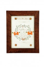 FRAKTUR BY REV. HENRY YOUNG (P