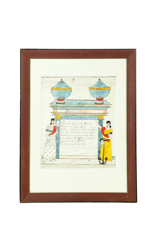 FRAKTUR BY REV. HENRY YOUNG