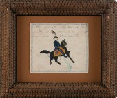 FRAKTUR PAINTING “CAPTAIN RUBE