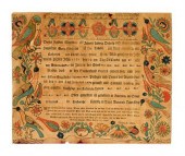 Fraktur: taufschein for Cathar