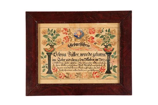 FRAKTUR.  Torza  Hungary  19th