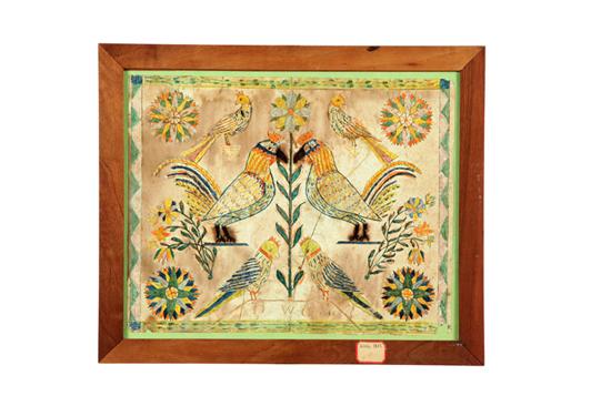 FRAKTUR.  Watercolor and ink on