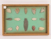 Frame of 14 arrowheads from Po