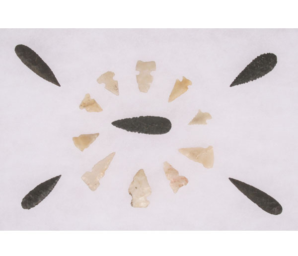 Frame of 15 small points