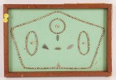 Frame of 4 flint arrowheads, s