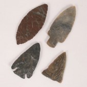 Frame of 4 flints. Largest; 4