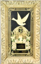 FRAMED 1898 GERMAN MOURNING TR