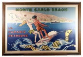 FRAMED 1930'S MONTE CARLO BEAC
