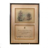 FRAMED 1966 WHITE HOUSE HOLIDA