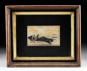 FRAMED 19TH C. AMERICAN INK &