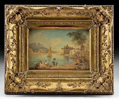 FRAMED 19TH C. EUROPEAN LANDSCAPE