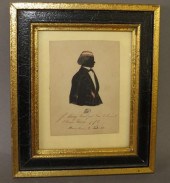 FRAMED 19TH CENTURY GERMAN SIL