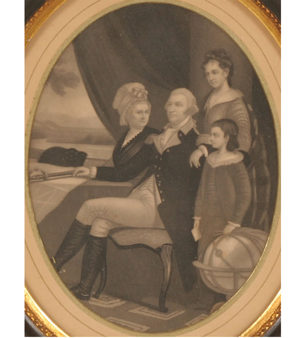 Framed 19th century oval