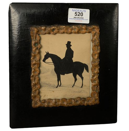 FRAMED 19TH CENTURY SILHOUETTE OF A