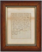 FRAMED 19TH CENTURY SLAVE DOCU