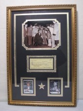 Framed 4 piece Joe DiMaggio me
