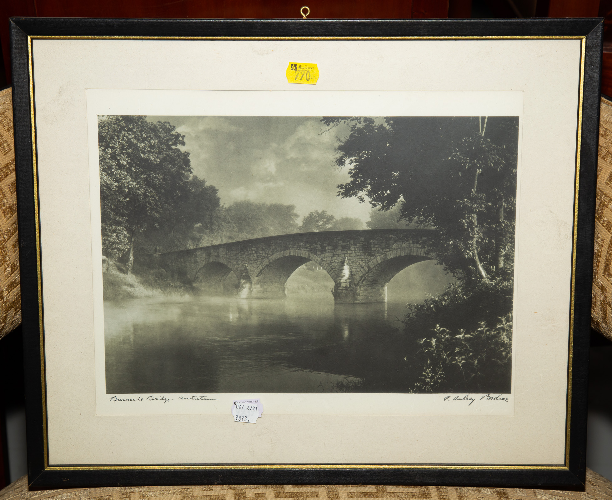 FRAMED A.A. BODINE PHOTO OF