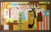 FRAMED ACRYLIC & POLYMER "RURA