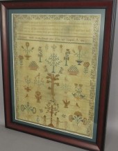 FRAMED ADAM & EVE SAMPLER OF C