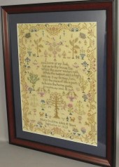 FRAMED ADAM & EVE SAMPLER BY M