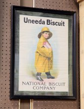 FRAMED ADVERTISING SIGN.  Amer